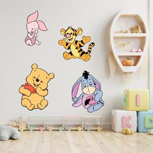 Autocolant de perete "Baby Winnie the Pooh şi prietenii" 60x70cm