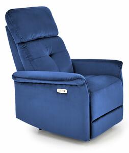 Fotoliu recliner Houston 1543, Albastru, Tapiterie, 82x80x90cm, 39 kg