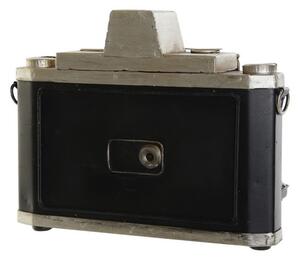 Decoratiune Old Camera din metal antichizat negru 18x16x14.5 cm