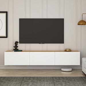 West - fehér/atlanti fenyő TV-állvány