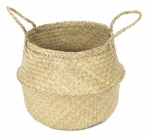 Coș de depozitare Compactor tricotat din iarbă demare Belly, 35 x 32 cm, natural, M
