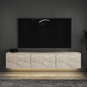 Neon Illuminated - travertin TV-állvány