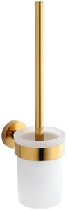 Stella Classic perie de toaletă înșurubat sticlă-auriu 07.431-G