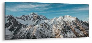 Tablou cu vârfuri înzăpeziți, Fiordland (120x50 cm)