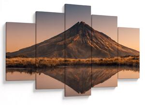 Tablou oglindirea muntelui Taranaki, Noua Zeelanda (150x105 cm)