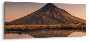 Tablou oglindirea muntelui Taranaki, Noua Zeelanda (120x50 cm)