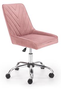 Scaun de birou RICO, 57x89x55, roz velvet