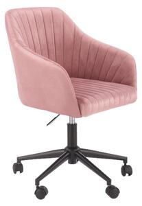 Scaun de birou FRISCO, 54x91x50, roz velvet