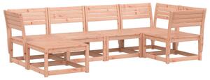 Set canapea de grădină, 6 piese, lemn masiv Douglas