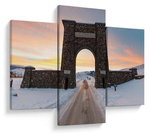 Tablou cu poarta, Yellowstone (90x60 cm)