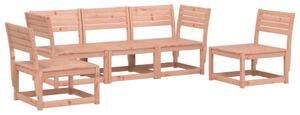 Set mobilier de grădină cu perne, 5 piese, lemn masiv douglas