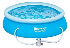 Piscina cu inel gonflabil Bestway, strat Triplex PVC, pompa filtare inclusa, 3.66x0.76 m