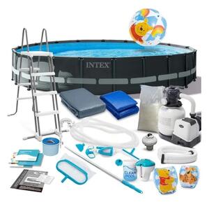 Piscina cu cadru metalic, Intex, 20 in 1, 610 x 122 cm