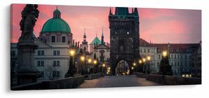 Tablou - Pe podul lui Carol,Praga (120x50 cm)
