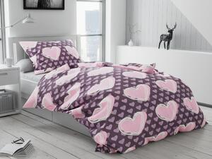 Lenjerie de pat din bumbac Culoare roz, KASUGA Dimensiune lenjerie de pat: 70 x 90 cm | 140 x 220 cm