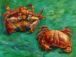Reproducere Two Crabs (Vintage Seaside) - Vincent van Gogh, (40 x 30 cm)
