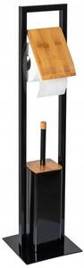 Perii WC negru, bambus 391913