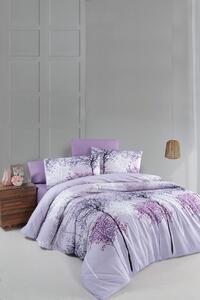 Lenjerie de pat din bumbac Culoare violet, SAKURA Dimensiune lenjerie de pat: 2 buc 70 x 90 cm | 200 x 220 cm