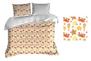 Lenjerie de pat cu imprimeu portocaliu 70 x 80cm Lăţime: 160 cm | Lungime: 200 cm