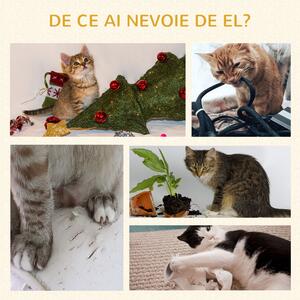 Ansamblu pentru pisici de interior, Turn de joaca pentru pisici cu jucarie, gri inchis, 39x39x114cm PawHut | Aosom RO