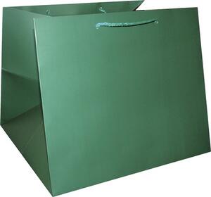 Pungă cadou premium 27x30x27 cm verde închis