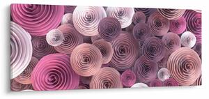 Tablou abstract a florii de trandafir (120x50 cm)