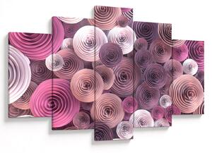 Tablou abstract a florii de trandafir (150x105 cm)