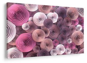 Tablou abstract a florii de trandafir (90x60 cm)