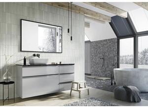 Oglindă baie dreptunghiulară Jungborn 100x80 cm negru mat