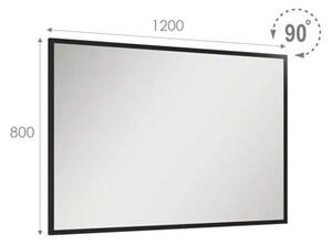 Oglindă baie dreptunghiulară Jungborn 120x80 cm negru mat