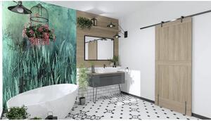 Oglindă baie dreptunghiulară Jungborn 100x80 cm negru mat