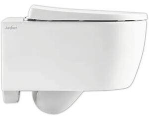 Vas WC suspendat Jungborn FIVE, incl. capac WC, fără margine clătire, turboflush, alb