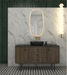 Oglindă baie cu LED Jungborn DIAMOND 45x90 cm auriu