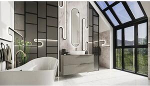 Oglindă baie cu LED Jungborn LONG 35x150 cm negru