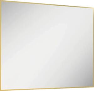 Oglindă baie cu LED Jungborn SQUARE 100x80 cm auriu