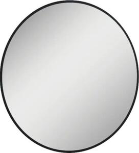 Oglindă baie cu LED Jungborn ROUND Ø60 cm negru