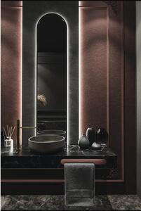 Oglindă baie cu LED Jungborn LONG CUT 35x150 cm negru
