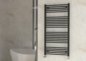Radiator / Calorifer baie portprosop Rotheigner Solid 600x1220 mm negru mat