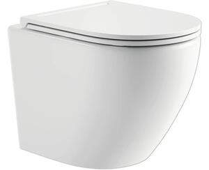 Vas WC suspendat înălțat Jungborn FOUR, incl. capac WC, alb