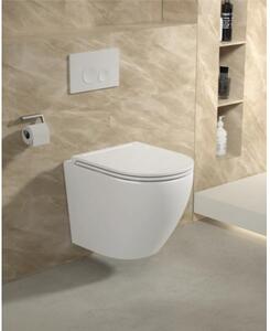 Vas WC suspendat înălțat Jungborn FOUR, incl. capac WC, alb