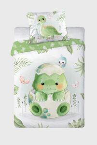 Lenjerie de pat copii Frog verde 40x60 cm
