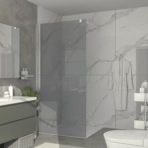 Sticlă fumurie pentru duș Walk In Jungborn TRIA 86x210 cm fără profil și stabilizator