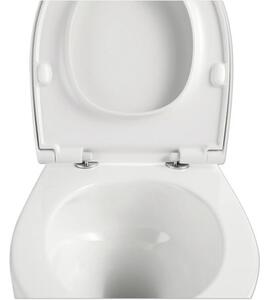 Vas WC suspendat Jungborn TWO 52, incl. capac WC, fără margine clătire, turboflush, alb