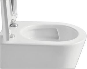 Vas WC suspendat Jungborn ONE rimless, Turbo Flush, incl. capac WC, alb