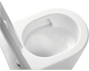 Vas WC suspendat Jungborn ONE rimless, Turbo Flush, incl. capac WC, alb