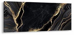 Tablou abstarcției aurii (120x50 cm)