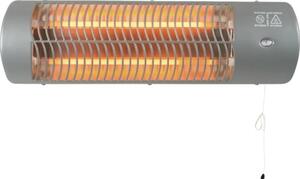 Încălzitor terasă cu infraroșu Calienta 1200 W, 2 trepte de putere, montaj pe perete, 55x10 cm, gri
