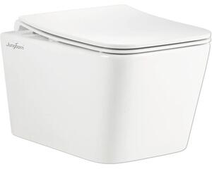 Vas WC suspendat Jungborn THREE rimless, Turbo Flush, incl. capac WC, alb