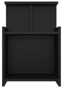 Noptieră, negru, 40x35x60 cm, PAL