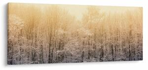 Tablou cu pădure geroasă (120x50 cm)